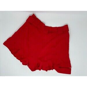 Chriselle JOA women's shorts, size S small, red, with waist tie